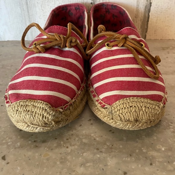 Sperry Top Sider Katama Espadrilles Red White 8M - Picture 4 of 9